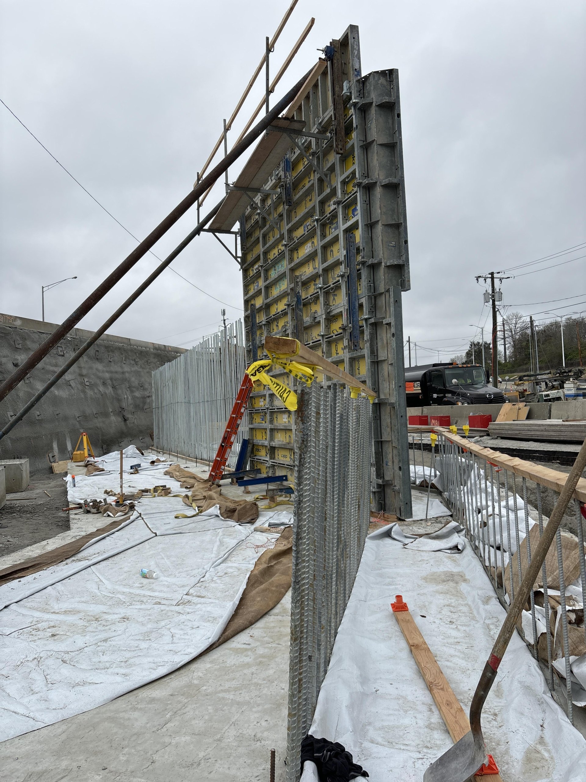 Bridge 250 Abutment 1 - Stage 2 Stem Forms